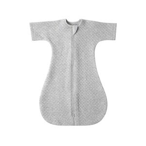 Baby Swaddle Zipper Sleeping Bag [Small 0-6mo, Gray]